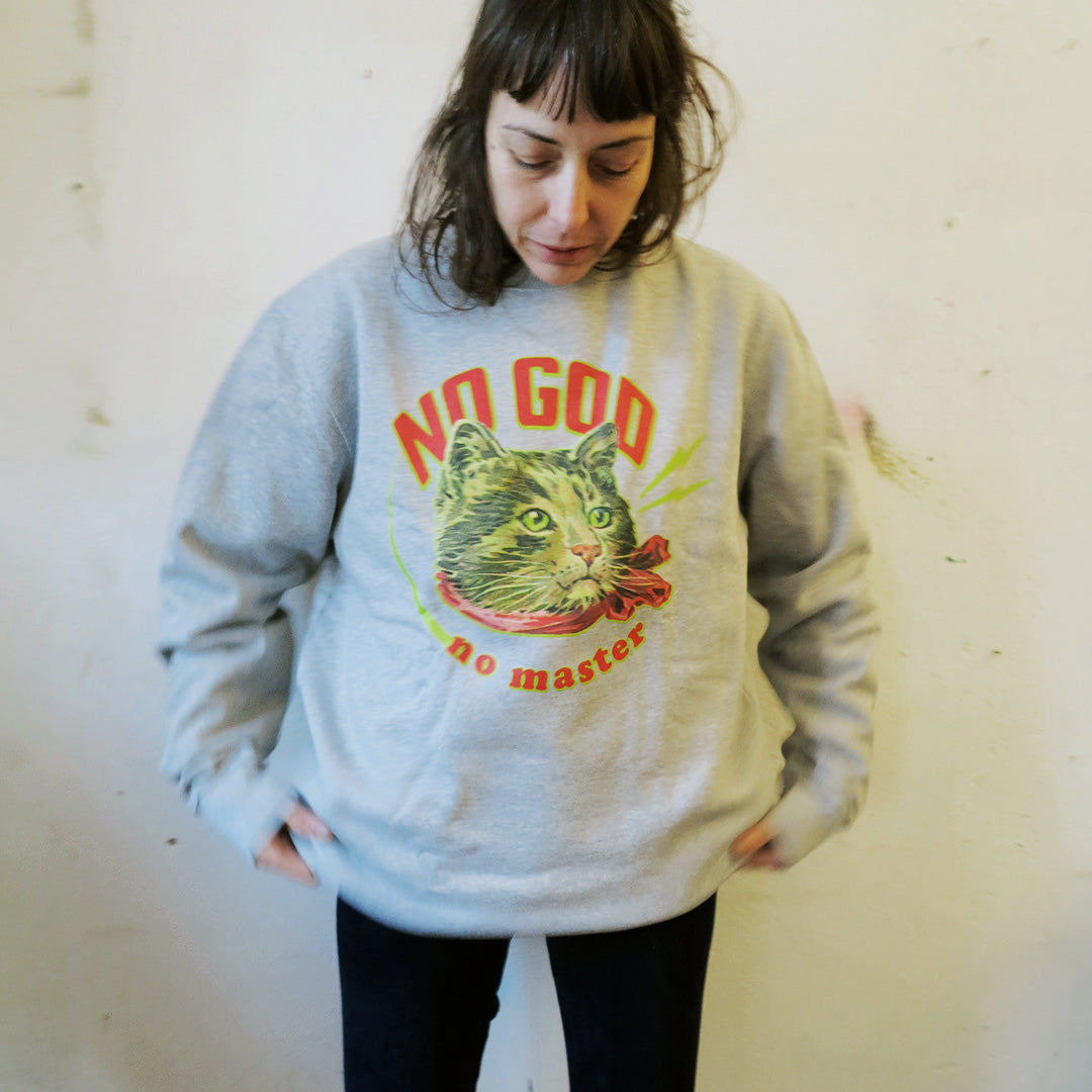 no god no master  //  organic sweater