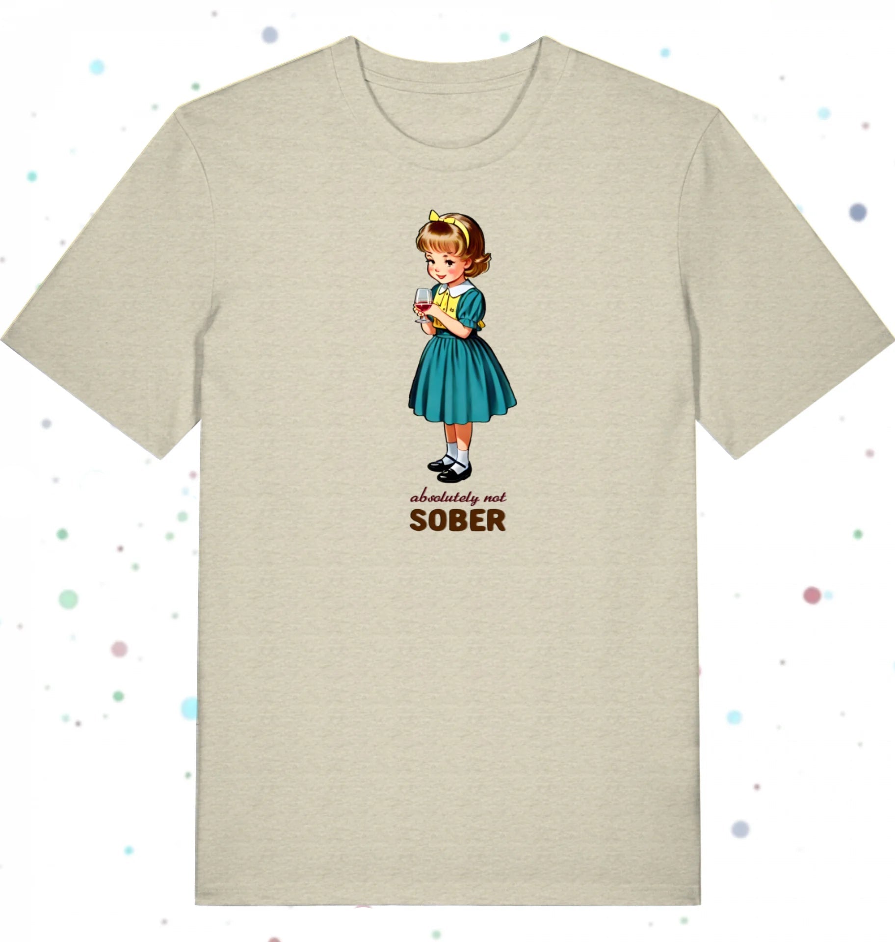 white shirt with grafic retro print 