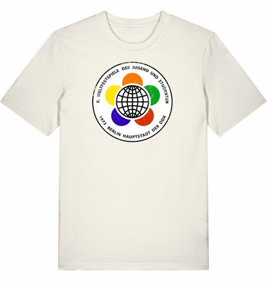 Re-Design von Original-Logo: " 1973 Berlin Hauptstadt der DDR – X. Weltfestspiele der Jugend und Studenten "