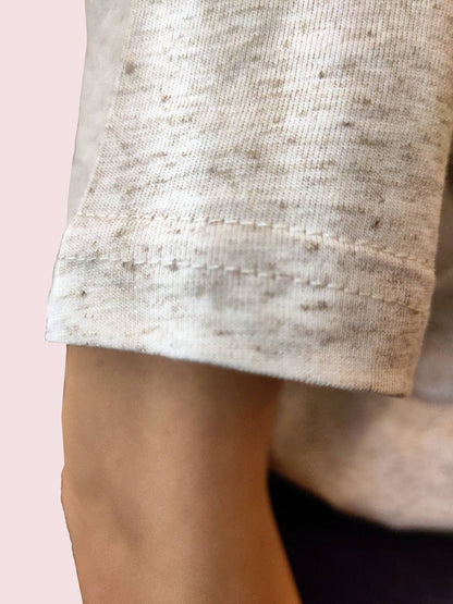 Detail of  - catcall your mom -arm seam, eco-friendly organic t-shirt, fair wear