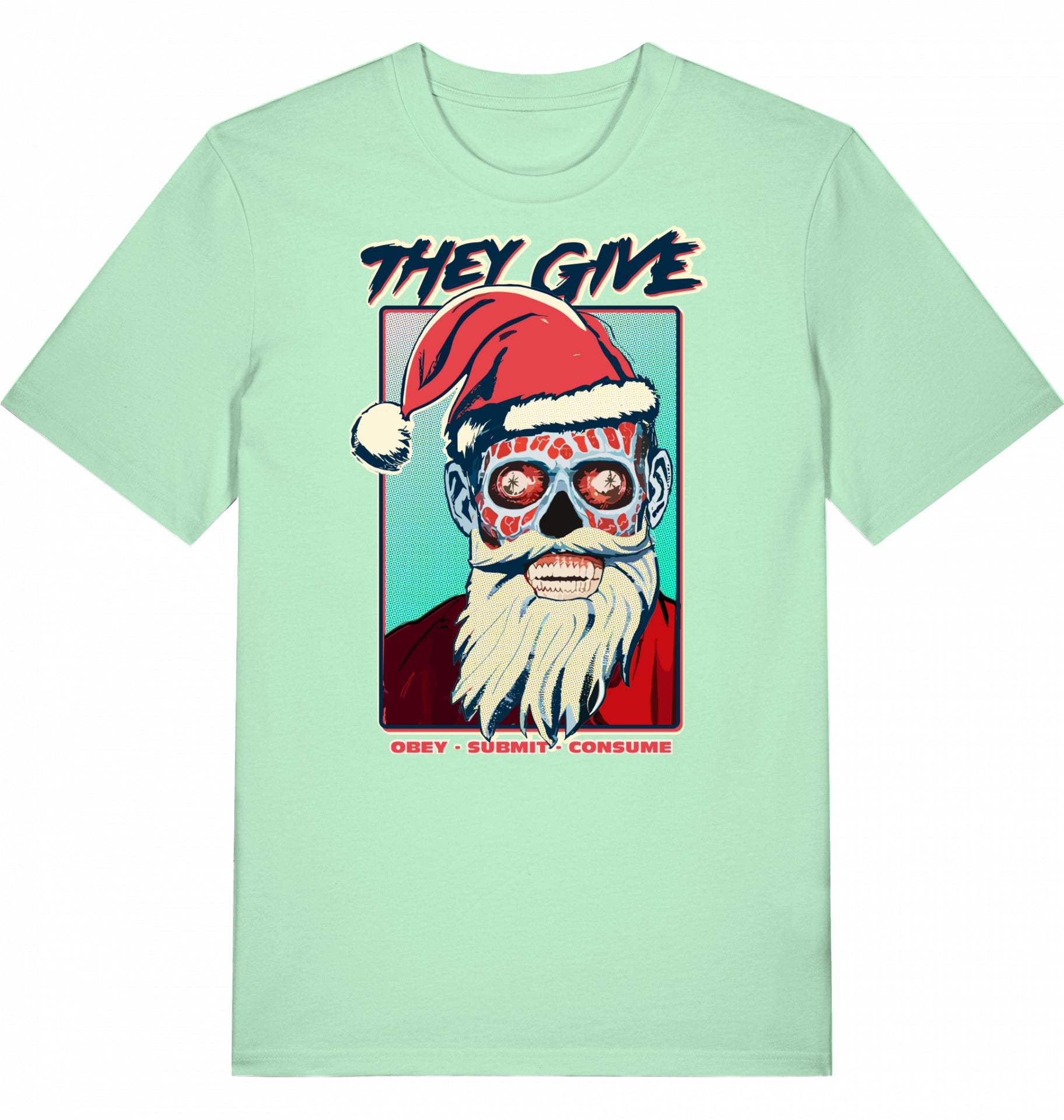 Schiebst du Filme?
Unser They Live X-Mas Mashup bringt Alien-Santa direkt unter deinen Baum.
Hol dir das wildeste Anti-Weihnachts-Design der Saison.